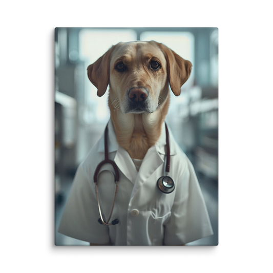 EpicPet™ Leinwand mit deinem Haustier als Arzt