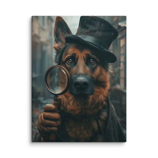 EpicPet™ Leinwand mit deinem Haustier als Detektiv