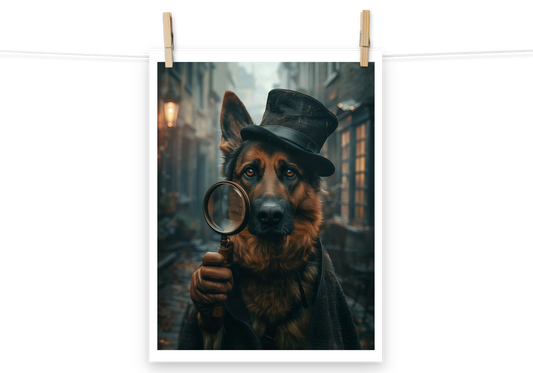 EpicPet™ Fotopapier Poster mit deinem Haustier als Detektiv