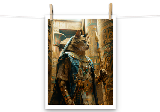 EpicPet™ Fotopapier Poster mit deinem Haustier als Pharao