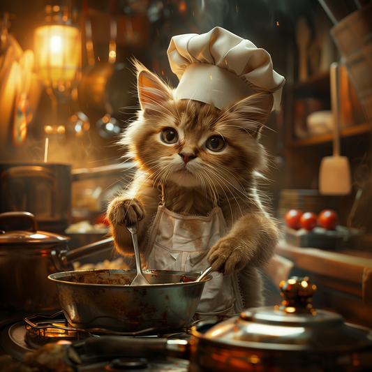 EpicPet™ Digitales Bild mit deinem Haustier als Koch