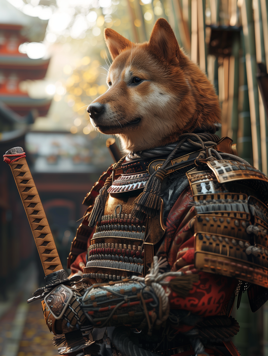 EpicPet™ Digitales Bild mit deinem Haustier als Samurai