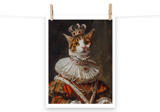 EpicPet™ Fotopapier Poster mit deinem Haustier als Königin