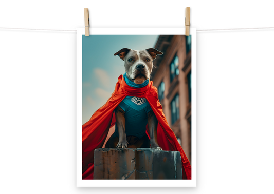 EpicPet™ Fotopapier Poster mit deinem Haustier als Superheld