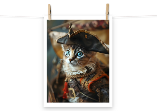 EpicPet™ Fotopapier Poster mit deinem Haustier als Pirat
