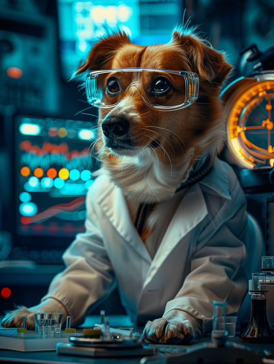 EpicPet™ Digitales Bild mit deinem Haustier als Wissenschaftler
