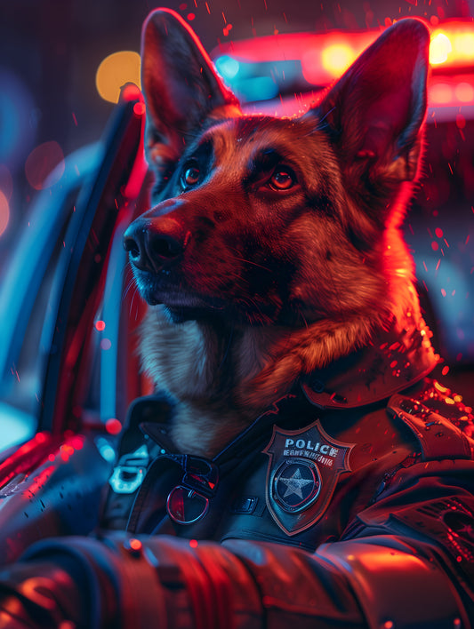 EpicPet™ Digitales Bild mit deinem Haustier als Polizist